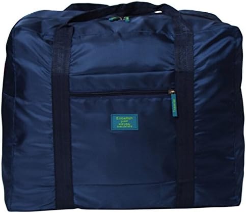 Folding Travel Bag With Highcacity Waterproof Duffle Bag (navy)