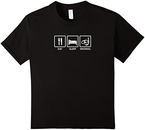 unisex-child Snorkeling Shirt - Eat Sleep Snorkel - Snorkel Gift 6 Black