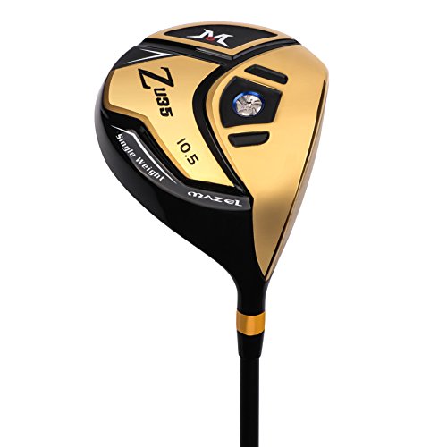 MAZEL Titanium Golf Driver for Men,Right Handed,460CC (Golden 10.5 Degree)