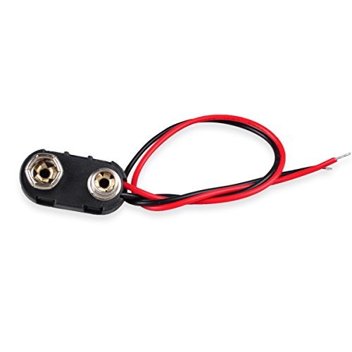 Conwork 9V Battery Snap Connector, 9 Volt Battery Button Clips