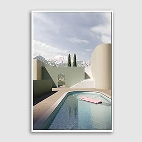Framed Canvas Wall Art for Living Room, Bedroom Colorful Corridor Canvas Prints for Modern Home Decoration Ready to Hang - 16"x24" inches