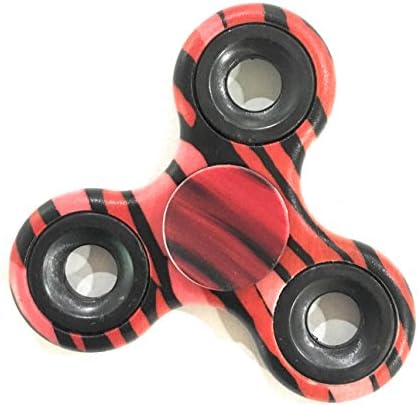 Special Edition Red Tiger Stripe Premium High Speed Fidget Spinner Ceramic Bearing-Super Long Lasting Spins Time Relieve Your ADHD, Anxiety, Boredom. Prime Killing Time Gift Kids &amp; Adult