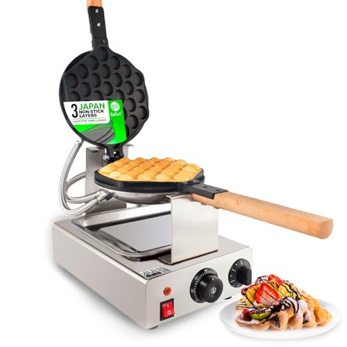 Waffles Coating Machine ALDKitchen Bubble Waffle Maker Machine | Waffle Iron with Nonstick ...