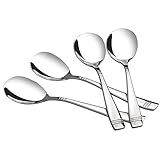 Obston Stainless Steel Serving Spoons, Large Spoons, Set of 6