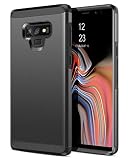 BENTOBEN Case for Samsung Galaxy Note 9, 2 in 1 Slim Rugged Hybrid Hard PC Soft TPU Bumper Shockproof Heavy Duty Protective Impact Resistant Phone Case Cover for Boys,Men,Women and Girls,Gray/Black