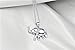 Angel caller Lucky Gift 925 Sterling Silver Polished Cute Elephant Necklace Rolo Chain 18''