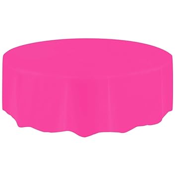Amazon Com Hp95 Disposable Round Plastic Tablecloth 2 13m 6 98ft