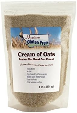Montana Gluten Free Cream of Oats Instant Hot Breakfast Cereal, 1 Pound by Montana Gluten Free