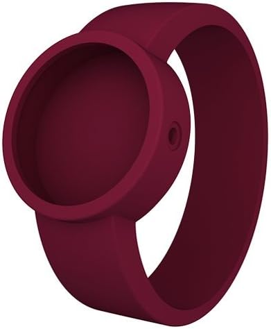 Bordeaux O clock Rubber Watch Strap by Fullspot - Large