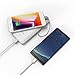 Heloideo 10000mAh Portable Charger Compact Power Bank External Battery Pack with Built-in AC Wall Plug and Micro Type-c Cables …