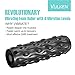 Vulken 13” Vibrating Foam Roller 4 Speed High Intensity Deep Tissue Fitness Massager for Muscle Recovery Trigger Point Therapy, Myofascial Release.