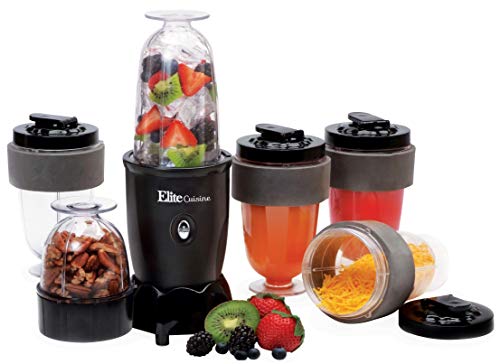 Maxi-Matic EPB-1800 17 Piece 300W Personal Drink Blender, 16 Oz, Black