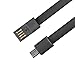 Coromose Wristband Micro USB Cable Charger Charging Data Sync For Cell Phone (Black)
