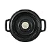 Casamoda Pre-Seasoned Cast Iron Mini Pot with Lid, 5-Inch