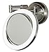 Zadro 10X - 1X Dimmable Sunlight Wall Mount Surround Mirror Satin Nickel