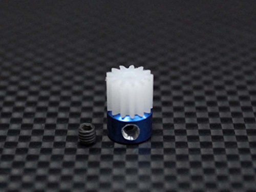 Kyosho Mini Inferno Upgrade Parts Delrin Motor Gear (13T) - 1Pc Set Blue