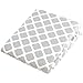 Kushies Baby Fitted Bassinet Sheet, Grey Lattice