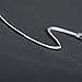 LUHE Sterling Silver 1MM Snake Chain Italian Crafted Necklace Thin Lightweight Strong - Lobster Claw Clasp 14-30