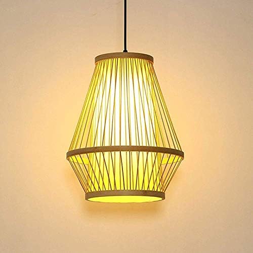 ハンギングライト 竹編みランタン手編みシャンデリアe27照明ハンギングライトパストラルレストランホテルホットポット