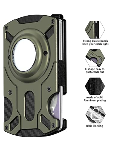 furid Airtag Wallet Men(No Airtag), Slim Wallet with Money Clip, Minimalist Wallet for Men Air Tag Wallet, Apple Airtag Wallet with Airtag Holder