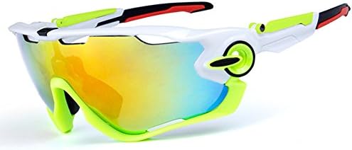 BBYY Polarized sports sunglasses men and women Cycling Glasses Comes with 3 interchangeable lenses Anti-UV Protection Safety goggles Used for Cycling fishing drive