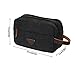 Domila Canvas Travel Toiletry Bag Shaving Dopp Kit (Black)
