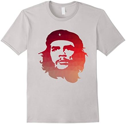 Men's Ernesto "Che" Guevara Poly Design T-Shirt Medium Silver