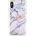 ZADORN iPhone X Case,iPhone Xs Case,Slim Fit Cute Pink Marble for Girls Women Clear Bumper Soft Silicone TPU Thin Cover Best Protective Phone Case for iPhone X/XS[5.8