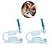 2 PCS Disposable Safety Asepsis Ear Piercing Gun Unit Tool With Ear Stud Asepsis Pierce Kit (White)