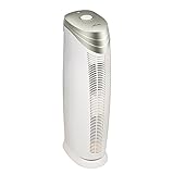 Hunter HT1701 Air Purifier with ViRo-Silver Pre-Filter and HEPA+ Filter for Allergies, Germs, Dust, Pets, Smoke, Pollen, Odors, for Large Rooms, 27-Inch Champagne/White Air Cleaner