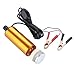 KISSTAKER 12V DC Diesel Water Oil Fuel Transfer Pump Car Truck Camping Submersible