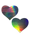 Pastease Hologram Heart Rave Pasties