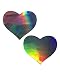 Pastease Hologram Heart Rave Pasties