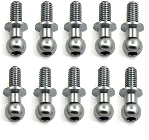 Photo 1 of 10 Pcs Metal Hex Ball Head Screws for TT01 TT02 Sakura D5 1/10 RC Car Spare Parts Universal Vehicle Bodies and Scale Accessories?Silver Length 13 mm?