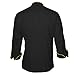 10oz apparel Long Sleeve Black Chef Coat with Gold Piping M