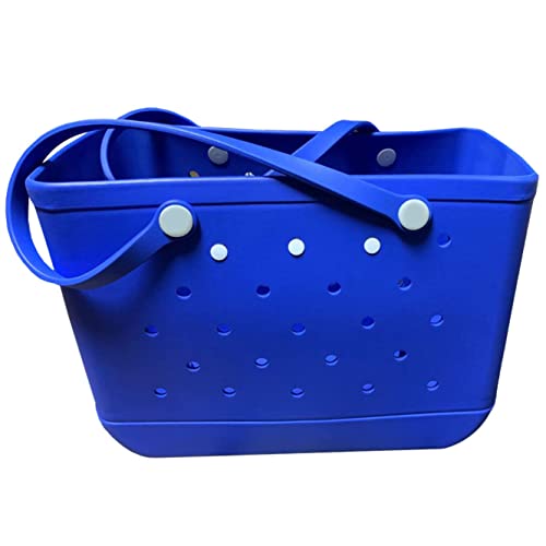 Rubber Beach Bags with Holes EVA Waterproof Sandproof Open Tote Bag