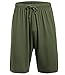 Latuza Men's Pajama Bottom Shorts L ArmyGreen
