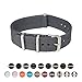Archer Watch Straps | Nylon NATO Straps | Choice of Color and Size (Gray, 22mm)