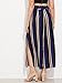 SweatyRocks Women's Striped High Waisted Lounge Wide Leg Palazzo Pants Capris