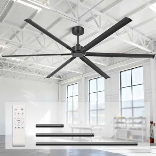 RIENAZA 120 Inch Industrial Ceiling Fan