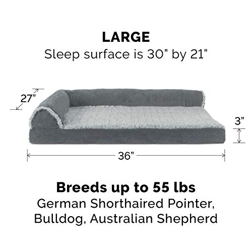 1 FurHaven+Pet+Deluxe+Orthopedic+L+Shaped