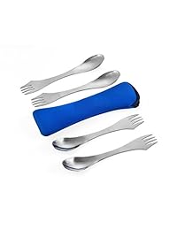 SSAWcasa Sporks Camping,Stainless Steel Utensils F