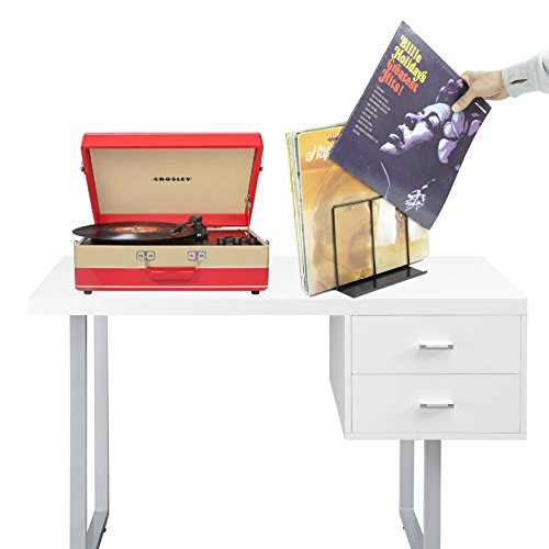 WALLNITURE Vinyl Record Album Collection Wall Mounted Display Shelf Rack Steel Black Set of 2