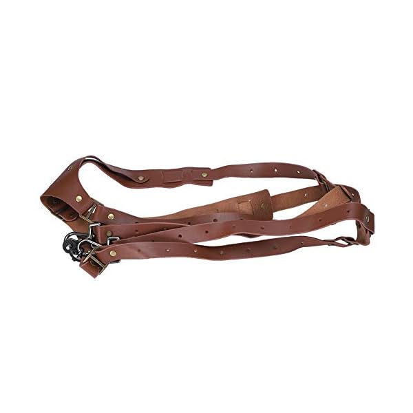HERCHR Kameragurt, Kamerahals Schulterschulter Lederriemen, Vintage Multi Gear Kameragurt für DSLR/SLR Universal Harness… – Bild 7