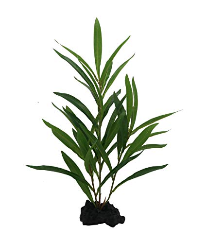 CNZ Aquarium Decor Fish Tank Decoration Ornament Artificial Plastic Plant 18″ Green