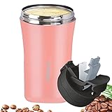 HiKupa Insulated Travel Mug with Straw and