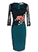 Vfemage Women Embroidered Floral See Through Lace Cocktail Party Dress