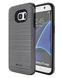 Galaxy S7 Edge Case, elove Samsung Galaxy S7 Edge Designer Hybrid Shock proof Case Cover - S7 Edge [Hard Shell] [Slim-fit] [Lightweight] [Defender] Back Case Cover for Samsung S7 Edge - GREY