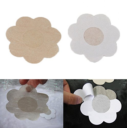 CHENGYIDA 25 Pairs Flower Adhesive Nipple Covers Pads Body Breasts Stickers Disposable Milk Paste Anti Emptied The Chest Paste