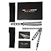 Balisong Butterfly Knife Trainer - Practice Folding Knife Set + Unsharpened Blade + Set of 2, Dragon and Silver with Spring Latch
